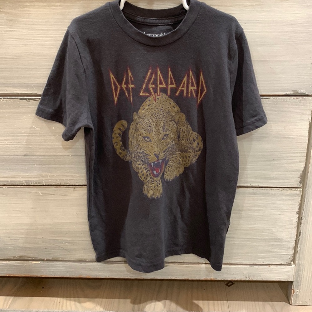 Girls Def Leppard T-shirt Abercrombie kids